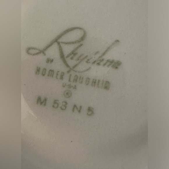 Homer Laughlin Rhythm saucer and cup set of 4 - Picture 8 of 9